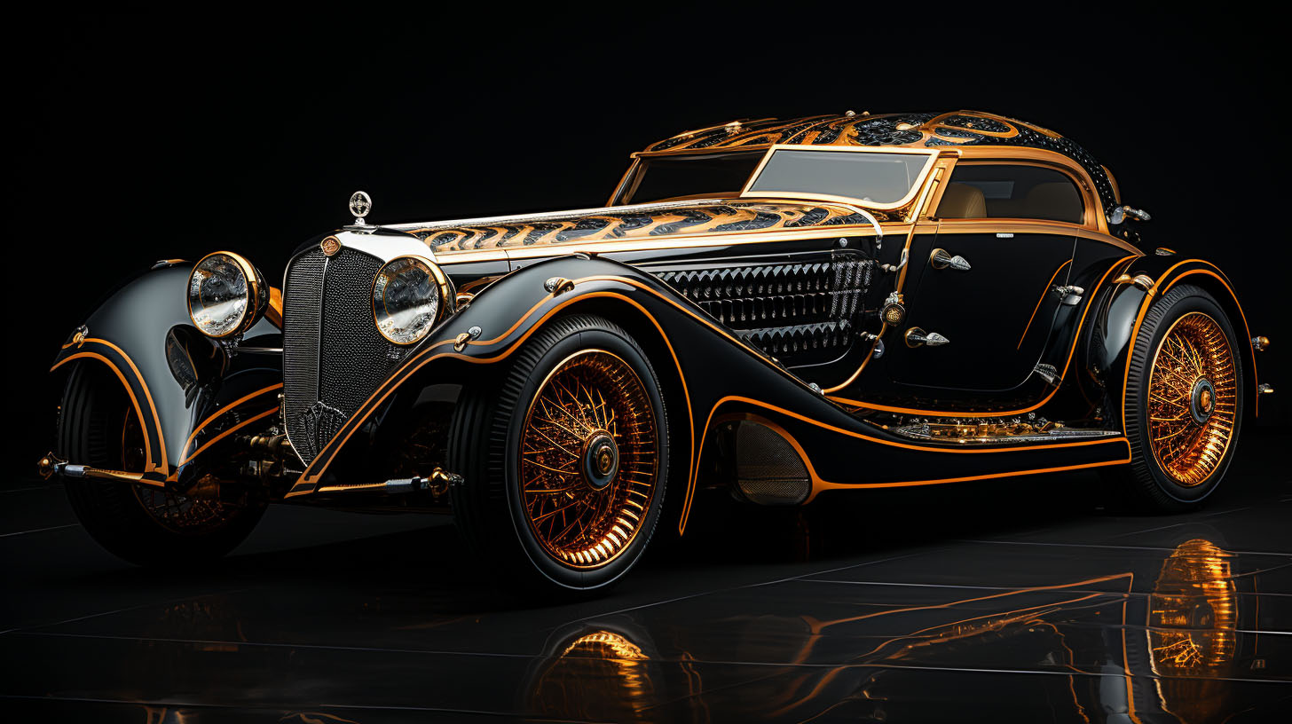 Mercedes-Benz-500K-in-dark-golden